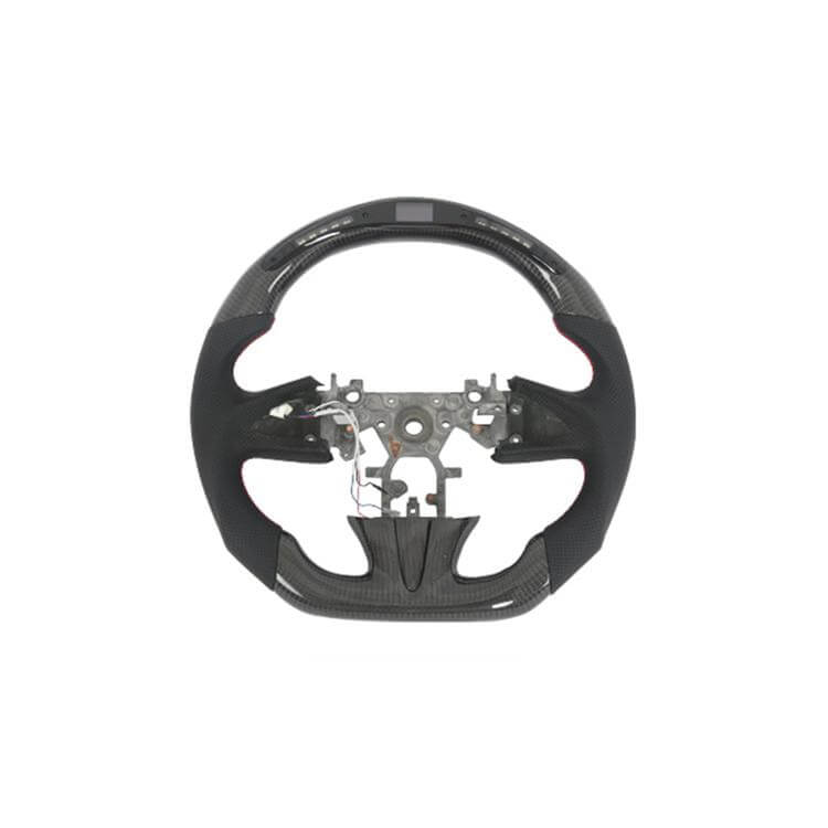 Infiniti Q50 Q50S Sedan 4-Door 2014-2017 Steering Wheel Covers Carbon Fiber-Ahacarbon