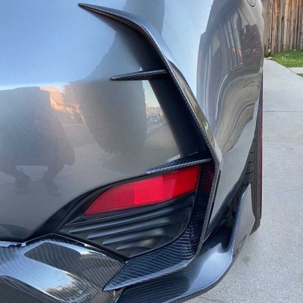 Infiniti Q60 Q60S Coupe 2017-2022 Rear Bumper Splitters Carbon Fiber-Ahacarbon