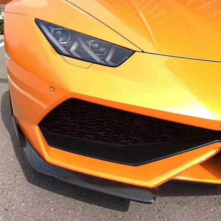 Lamborghini Huracan 2014-2018 Front Bumper Splitters Carbon Fiber-Ahacarbon