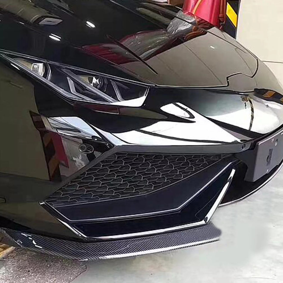 Lamborghini Huracan 2014-2018 Front Bumper Splitters Carbon Fiber-Ahacarbon