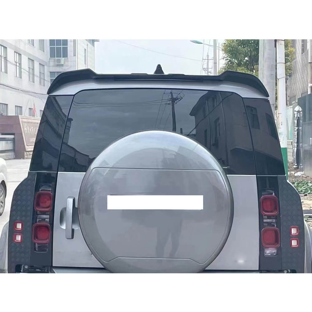 Land Rover Defender 90 110 Sport Utility 2020-2023 Rear Roof Spoiler Glossy Black ABS-Ahacarbon