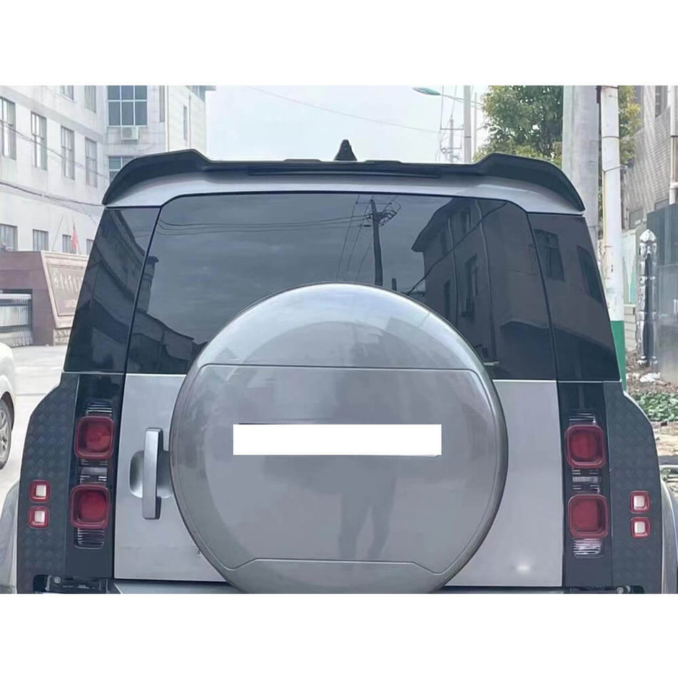 Land Rover Defender 90 110 Sport Utility 2020-2023 Rear Roof Spoiler Glossy Black ABS-Ahacarbon