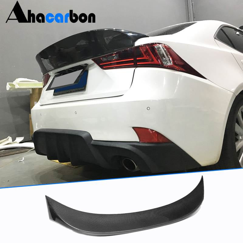 Lexus IS200t IS250 IS300 IS350 IS F Rear Trunk Spoiler Carbon Fiber-Ahacarbon