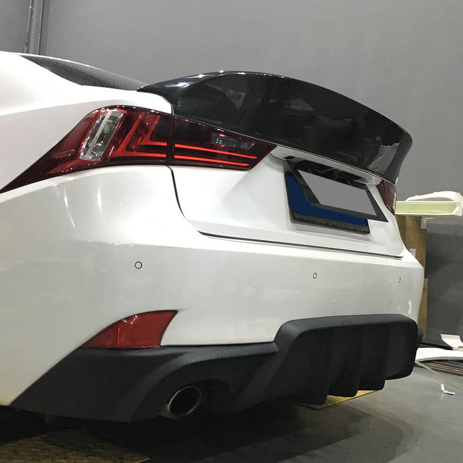 Lexus IS200t IS250 IS300 IS350 IS F Rear Trunk Spoiler Carbon Fiber-Ahacarbon