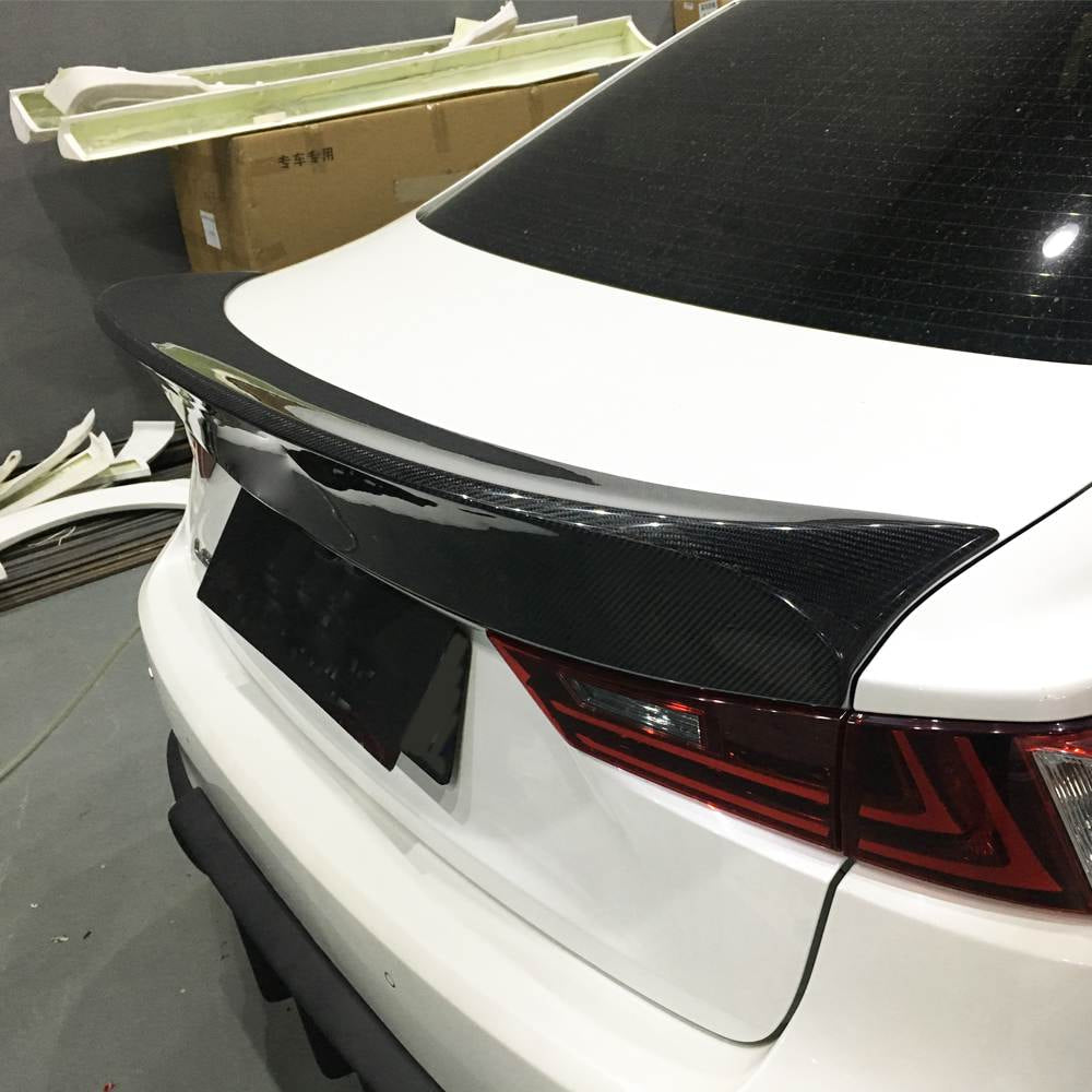 Lexus IS200t IS250 IS300 IS350 IS F Rear Trunk Spoiler Carbon Fiber-Ahacarbon
