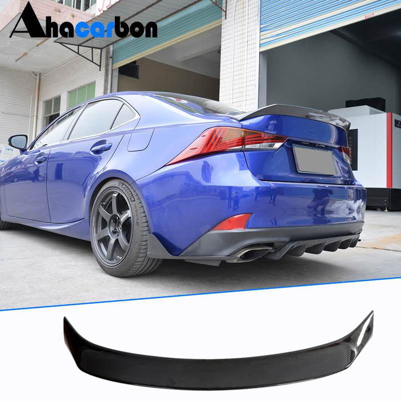 Lexus IS IS250 IS300 IS350 Sedan 2014-2020 Rear Trunk Spoiler Dry Carbon Fiber/FRP-Ahacarbon