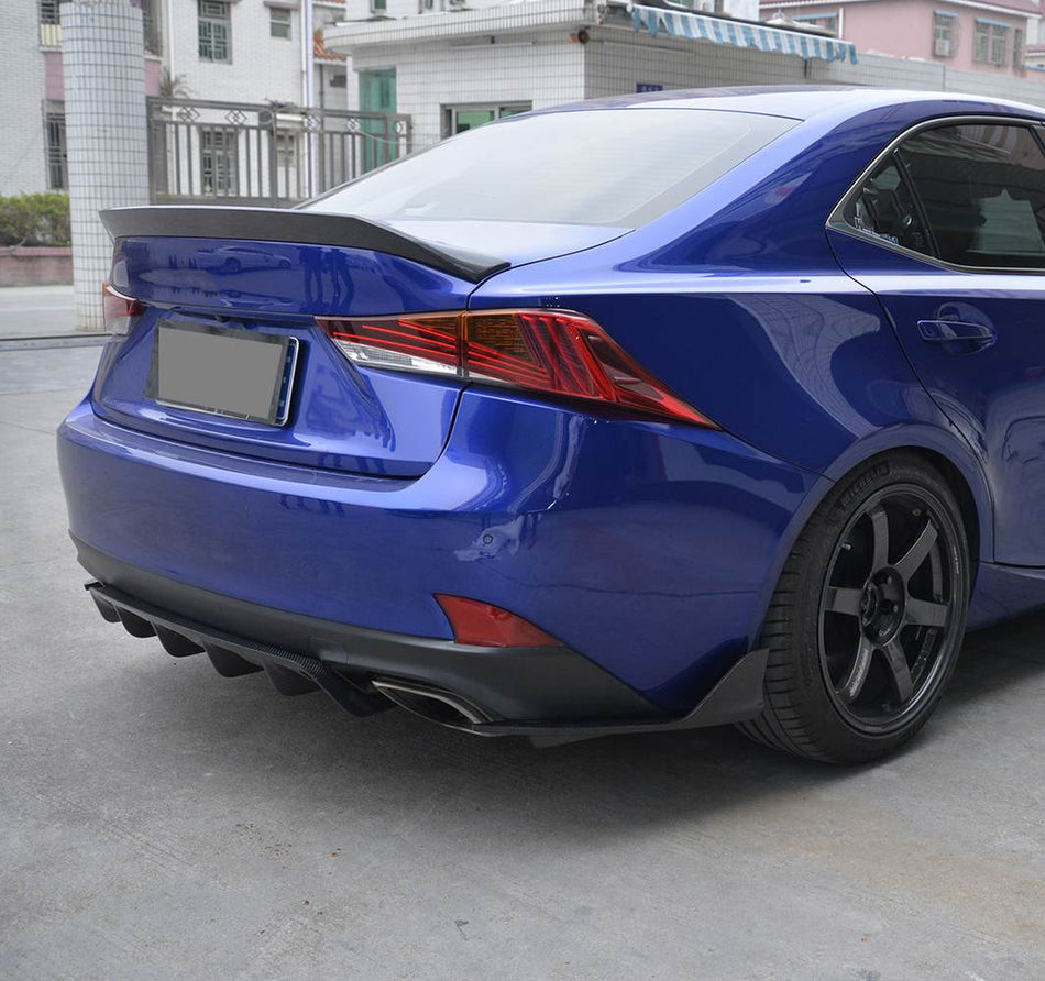 Lexus IS IS250 IS300 IS350 Sedan 2014-2020 Rear Trunk Spoiler Dry Carbon Fiber/FRP-Ahacarbon