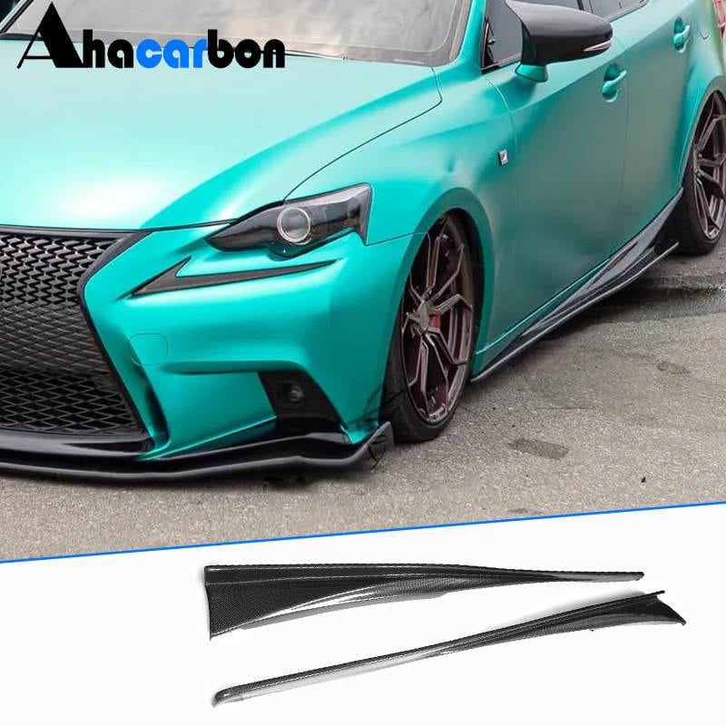 Lexus IS XE30 Base/F Sport Sedan 2013-2020 Side Skirts Carbon Fiber-Ahacarbon