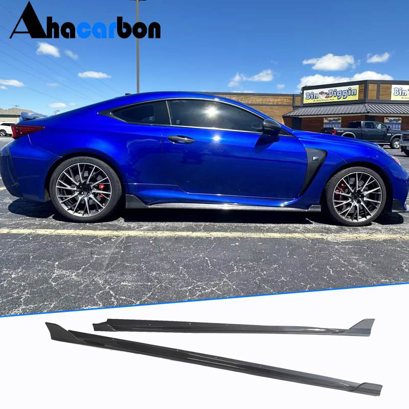 Lexus RCF RC-F 2015-2018 Side Skirts Carbon Fiber-Ahacarbon