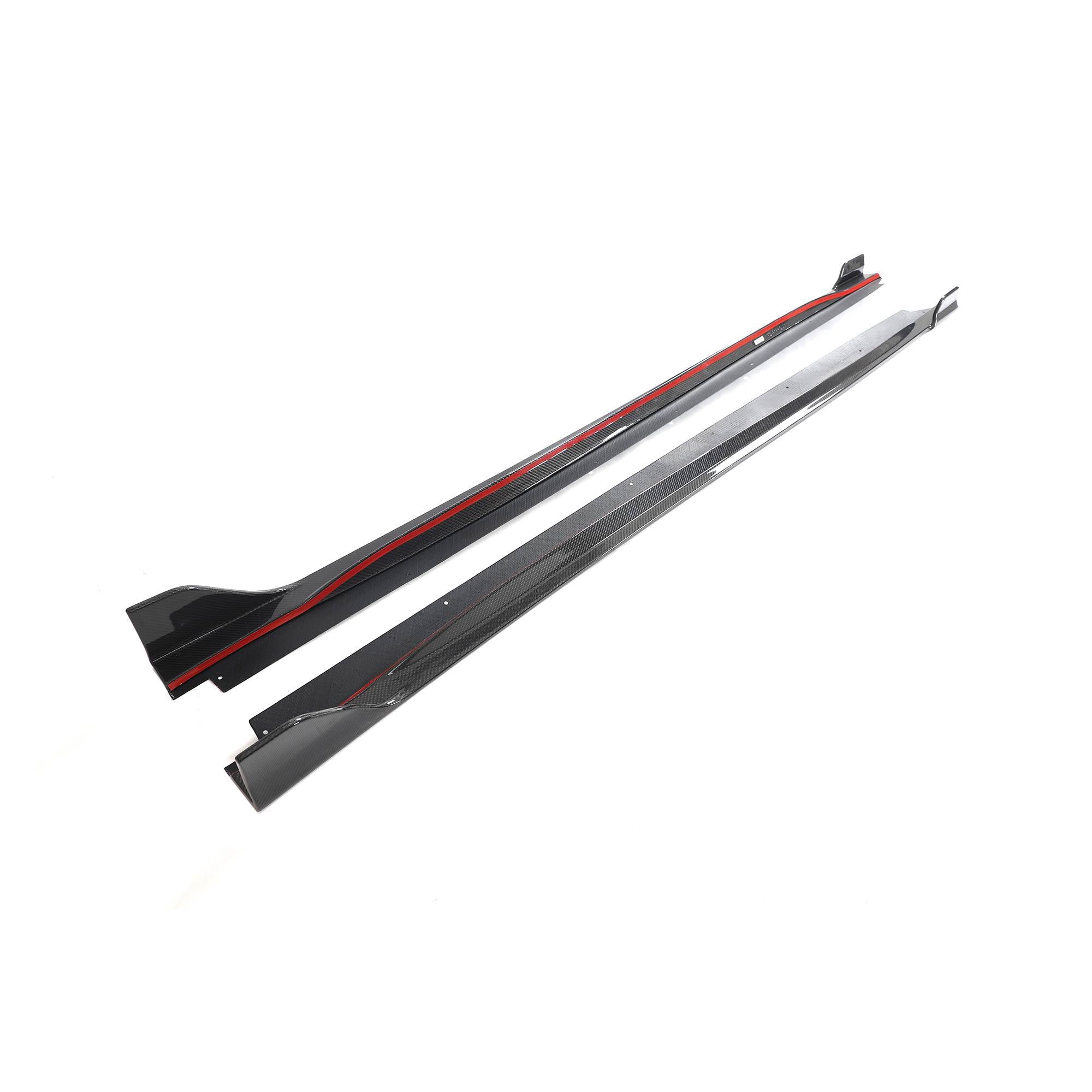 Lexus RCF RC-F 2015-2018 Side Skirts Carbon Fiber-Ahacarbon