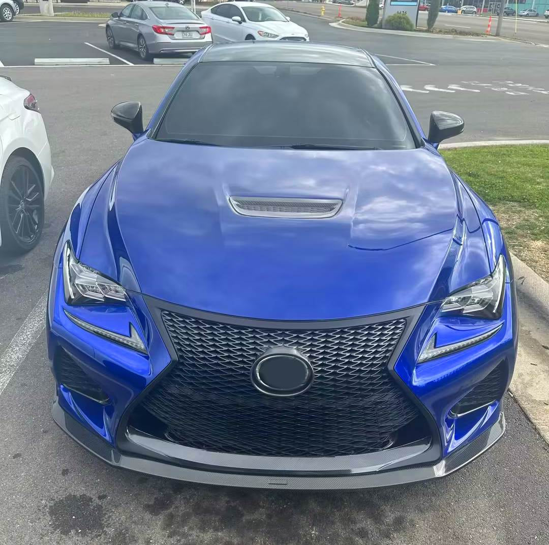 Lexus RCF RC-F Base Coupe 2-Door 2015-2018 Front Bumper Lip Carbon Fiber-Ahacarbon