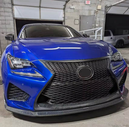 Lexus RCF RC-F Base Coupe 2-Door 2015-2018 Front Bumper Lip Carbon Fiber-Ahacarbon