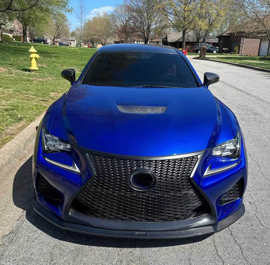 Lexus RCF RC-F Base Coupe 2-Door 2015-2018 Front Bumper Lip Carbon Fiber-Ahacarbon
