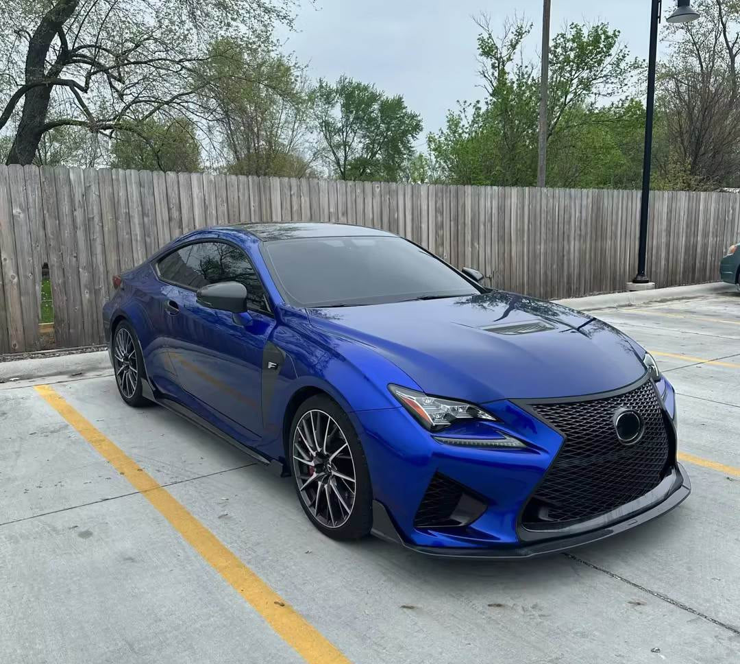 Lexus RCF RC-F Base Coupe 2-Door 2015-2018 Front Bumper Lip Carbon Fiber-Ahacarbon