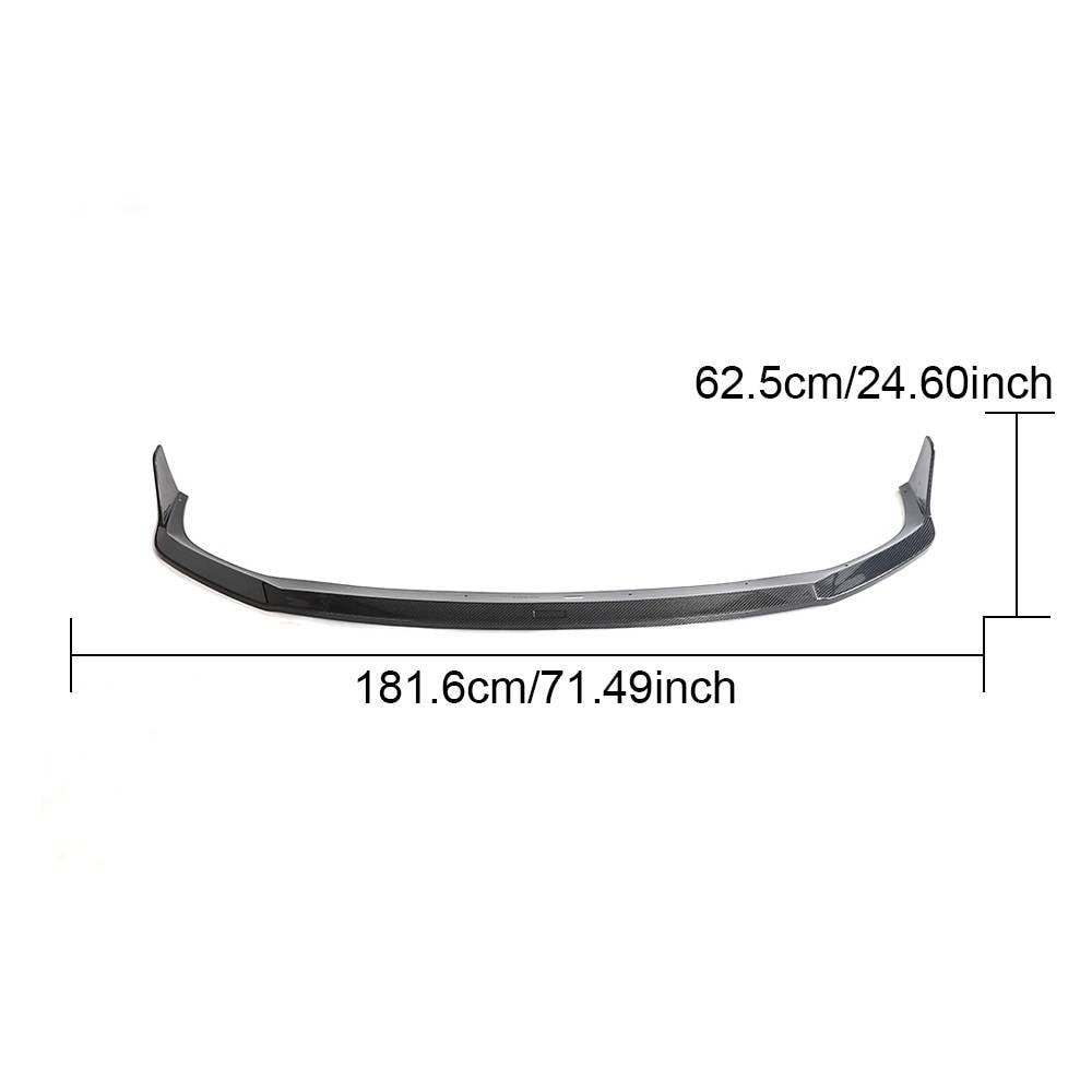 Lexus RCF RC-F Base Coupe 2-Door 2015-2018 Front Bumper Lip Carbon Fiber-Ahacarbon