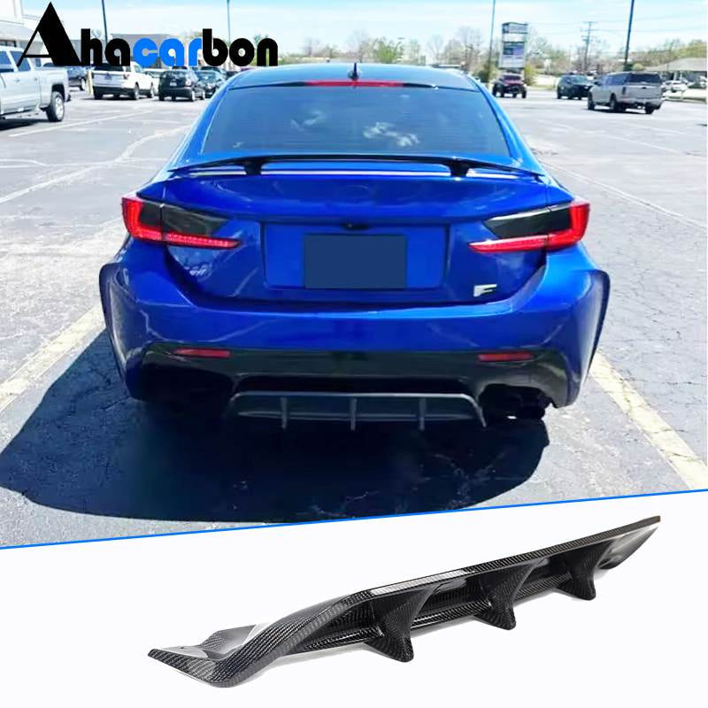 Lexus RC F Base Coupe 2-Door 2015-2018 Rear Bumper Diffuser Carbon Fiber-Ahacarbon