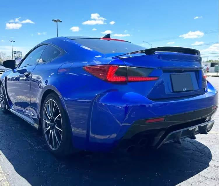Lexus RC F Base Coupe 2-Door 2015-2018 Rear Bumper Diffuser Carbon Fiber-Ahacarbon