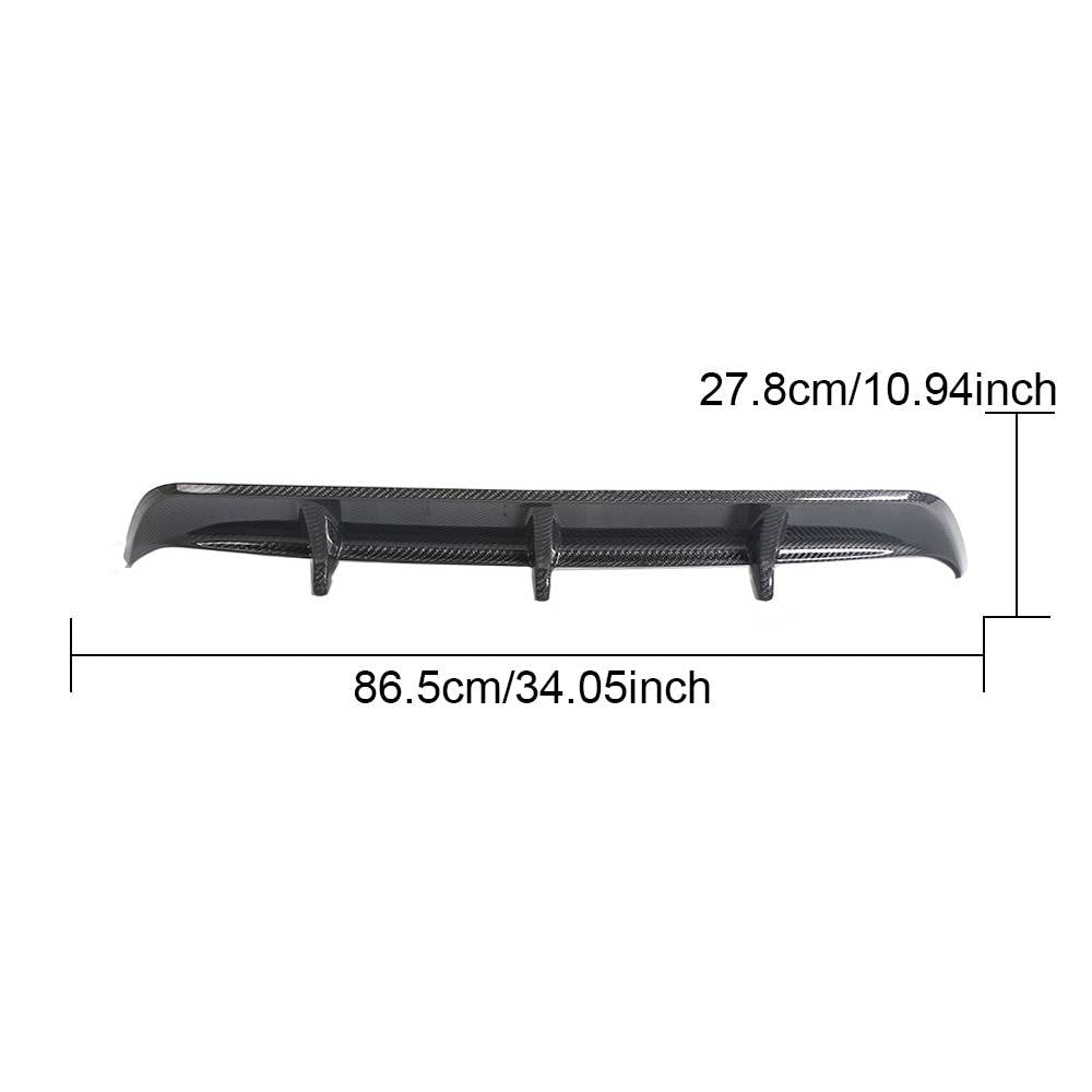 Lexus RC F Base Coupe 2-Door 2015-2018 Rear Bumper Diffuser Carbon Fiber-Ahacarbon