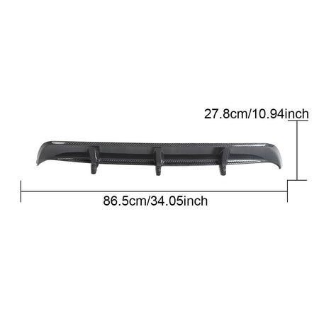 Lexus RC F Base Coupe 2-Door 2015-2018 Rear Bumper Diffuser Carbon Fiber-Ahacarbon