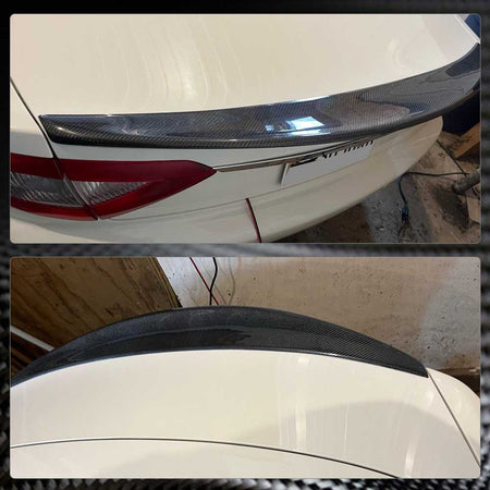 Maserati Gran Turismo GT Convertible 2011-2013 Rear Trunk Spoiler Carbon Fiber-Ahacarbon