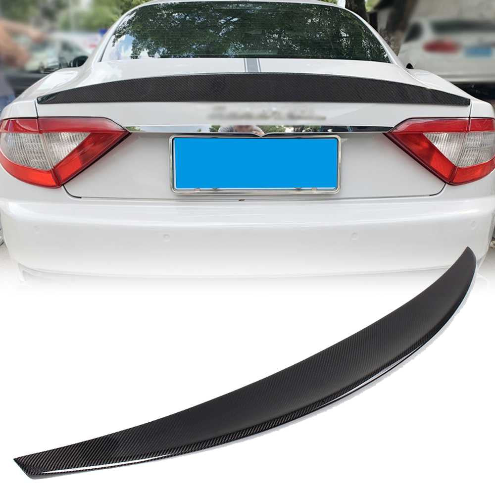 Maserati Gran Turismo GT Convertible 2011-2013 Rear Trunk Spoiler Carbon Fiber-Ahacarbon