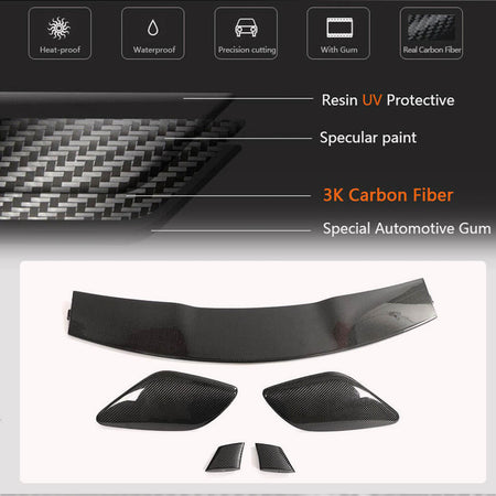 Mercedes Benz A Class W177 AMG Hatchback 2019UP Rear Roof Spoiler Carbon Fiber/FRP-Ahacarbon