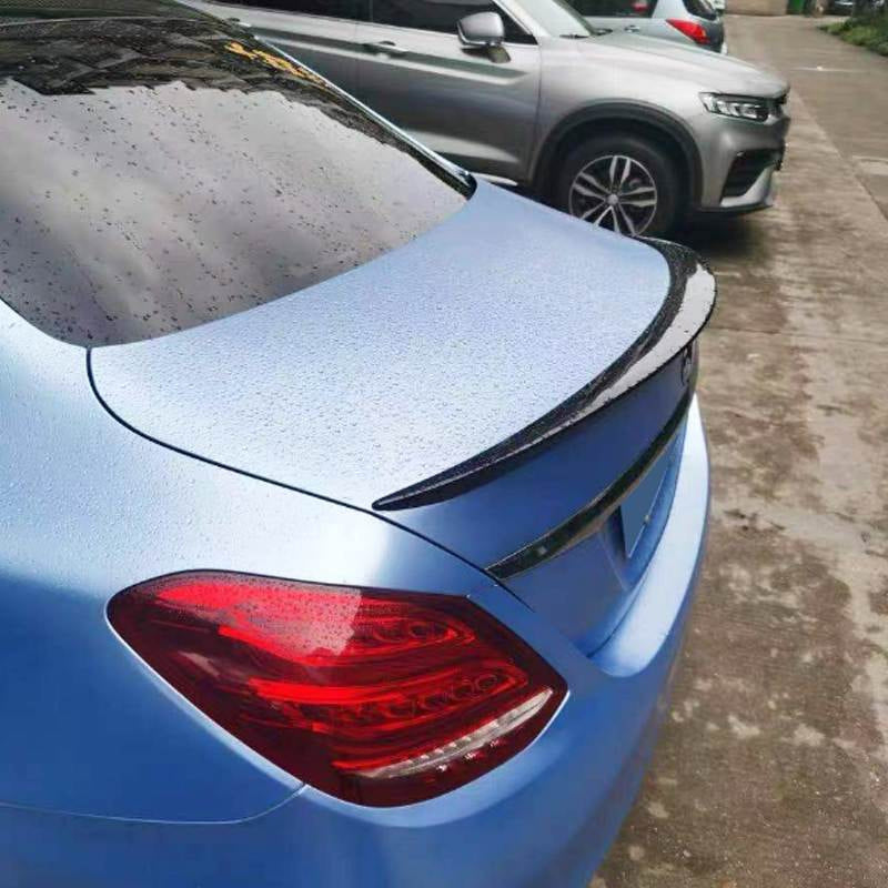 Mercedes Benz C Class W205 2015-2020 Rear Spoiler Glossy Black ABS-Ahacarbon