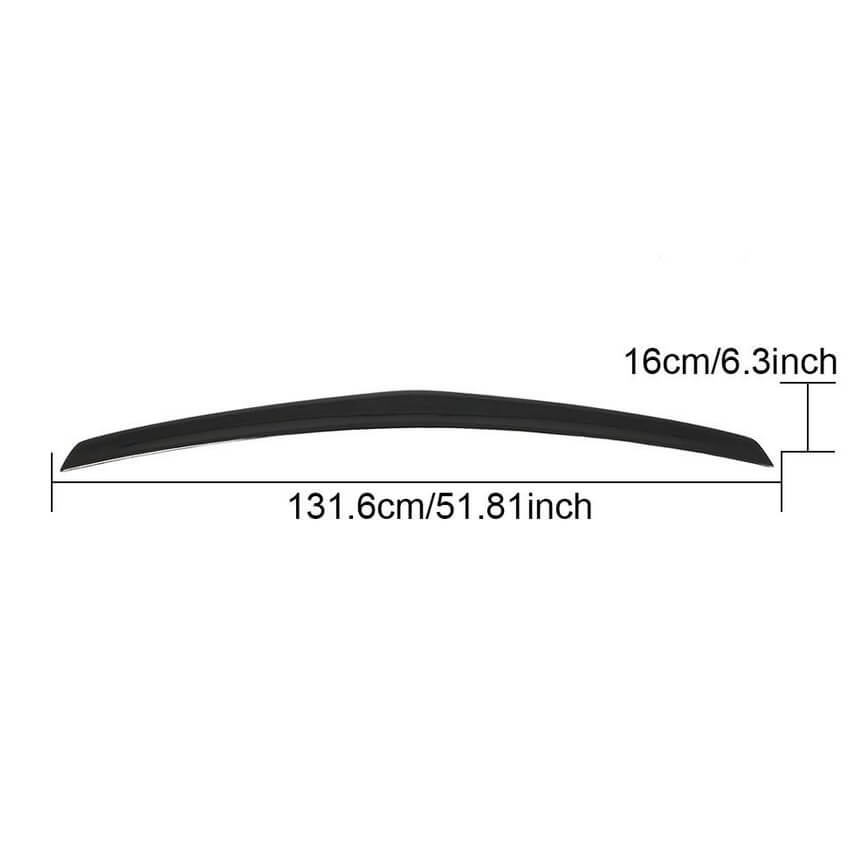 Mercedes Benz E Class W212 2010-2015 Rear Trunk Spoiler Glossy Black FRP-Ahacarbon