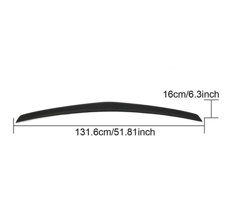 Mercedes Benz E Class W212 2010-2015 Rear Trunk Spoiler Glossy Black FRP-Ahacarbon
