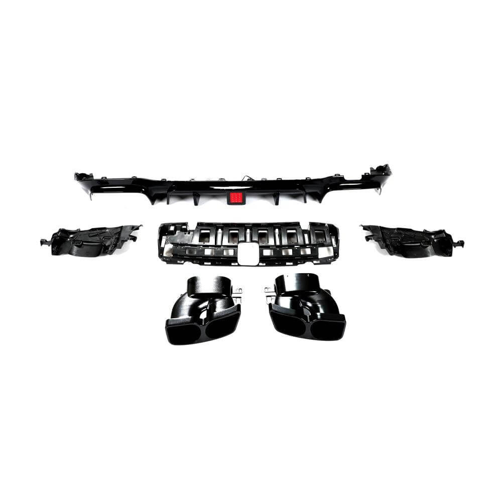 Mercedes Benz E Class W213 E200 E250 E300 E400 Sport E43 E53 E63 AMG Sedan 2017-2020 Rear Bumper Diffuser PP-Ahacarbon