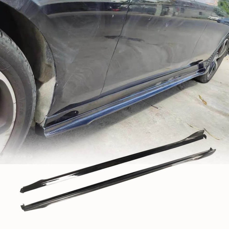 Mercedes Benz E Class W213 E63 (S) AMG Sedan 4-Door 2021-2024 Side Skirts Carbon Fiber-Ahacarbon