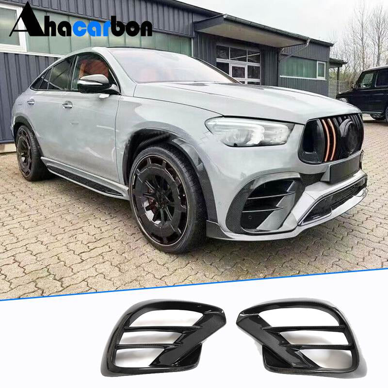Mercedes Benz GLE Class GLE63 AMG 2021-2023 Front Bumper Splitter Carbon Fiber-Ahacarbon