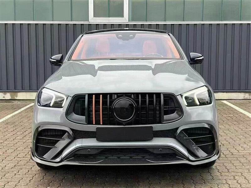 Mercedes Benz GLE Class GLE63 AMG 2021-2023 Front Bumper Splitter Carbon Fiber-Ahacarbon
