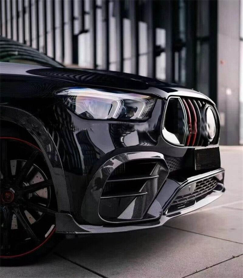 Mercedes Benz GLE Class GLE63 AMG 2021-2023 Front Bumper Splitter Carbon Fiber-Ahacarbon