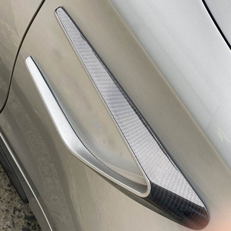 Mercedes Benz W205 C205 A205 C63 AMG Pre-facelift 2015-2019 Side Fender Vents Carbon Fiber/FRP-Ahacarbon