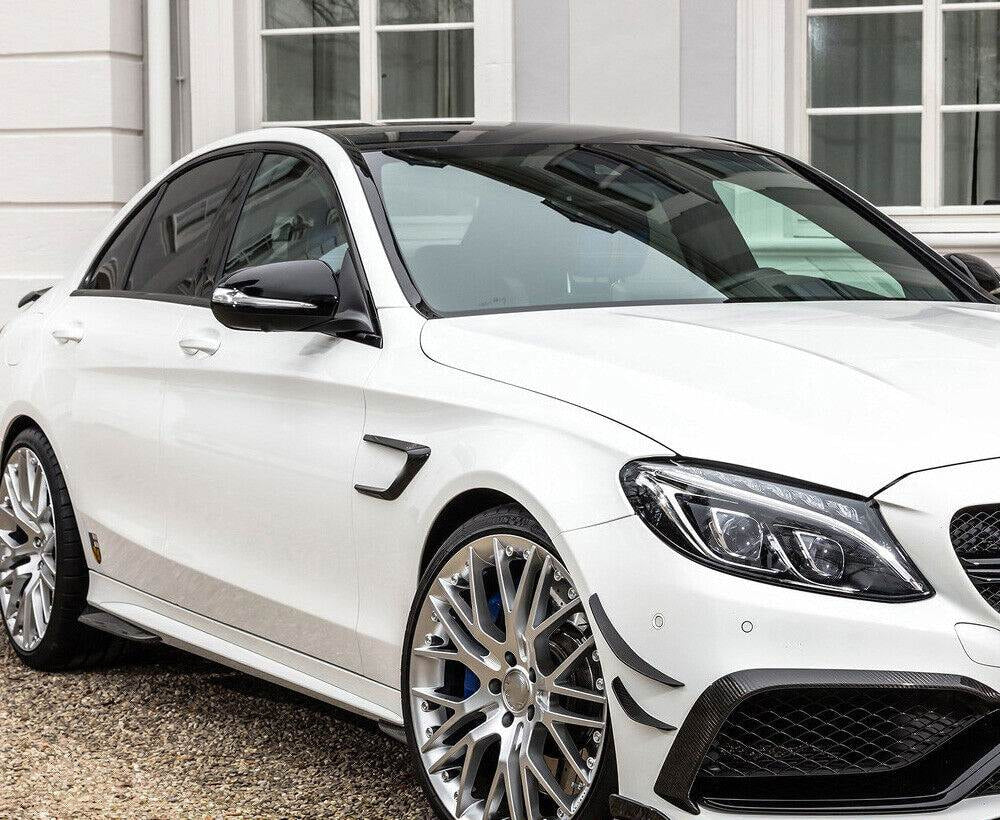 Mercedes Benz W205 C205 A205 C63 AMG Pre-facelift 2015-2019 Side Fender Vents Carbon Fiber/FRP-Ahacarbon