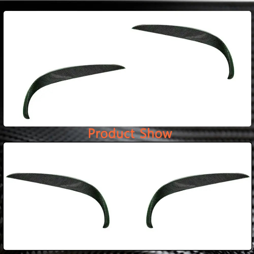 Mercedes Benz S Class W222 Sport Sedan 4-Door 2018-2022 Front Bumper Splitters Carbon Fiber-Ahacarbon