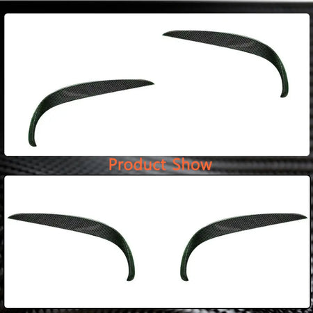 Mercedes Benz S Class W222 Sport Sedan 4-Door 2018-2022 Front Bumper Splitters Carbon Fiber-Ahacarbon