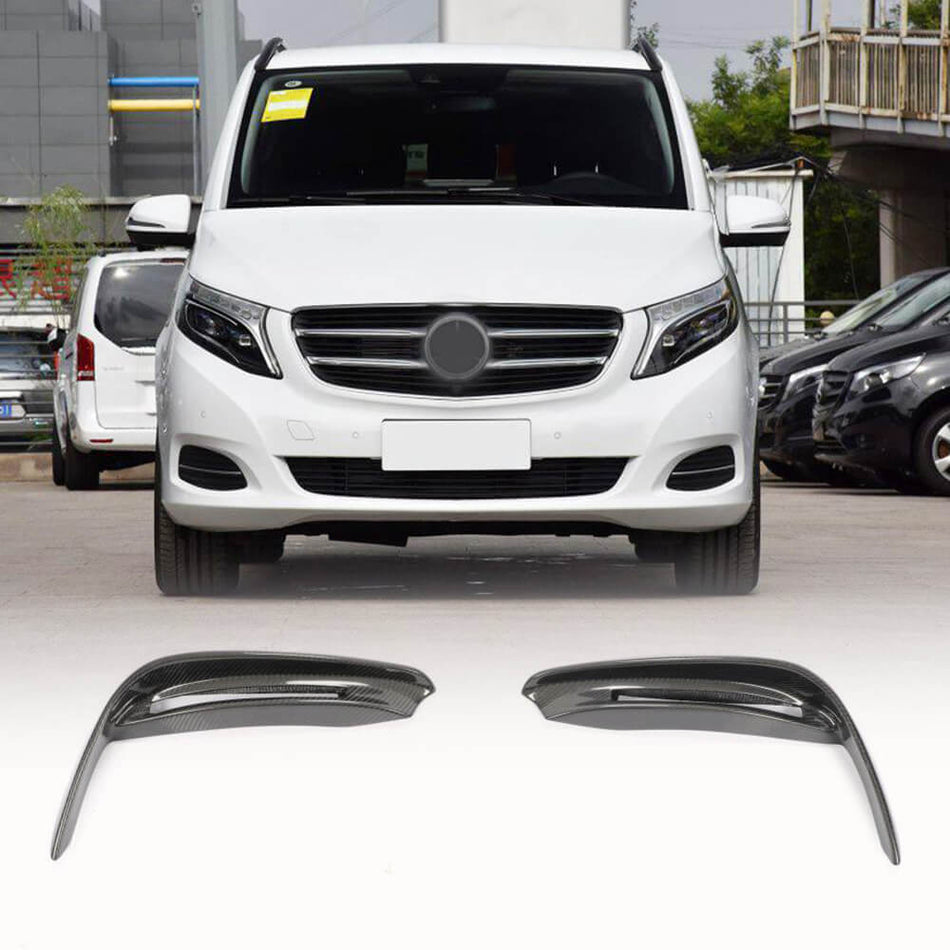 Mercedes Benz V Class W447 V220d V250 Van 4-Door 2016-2018 Fog Lamp Light Covers Carbon Fiber-Ahacarbon