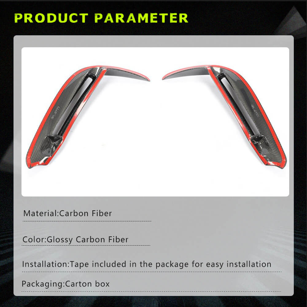 Mercedes Benz V Class W447 V220d V250 Van 4-Door 2016-2018 Fog Lamp Light Covers Carbon Fiber-Ahacarbon