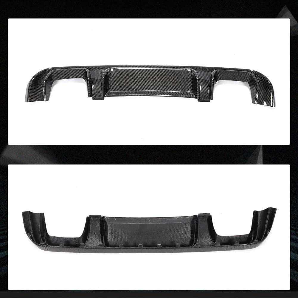 Mercedes Benz V Class W447 V220d V250 Van 4-Door 2016-2018 Rear Bumper Diffuser Carbon Fiber-Ahacarbon