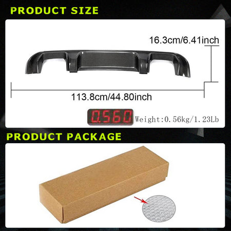 Mercedes Benz V Class W447 V220d V250 Van 4-Door 2016-2018 Rear Bumper Diffuser Carbon Fiber-Ahacarbon