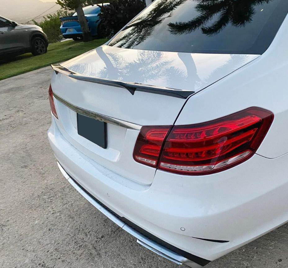 Mercedes Benz W212 Sedan 2010-2016 Rear Trunk Spoiler Carbon Fiber-Ahacarbon