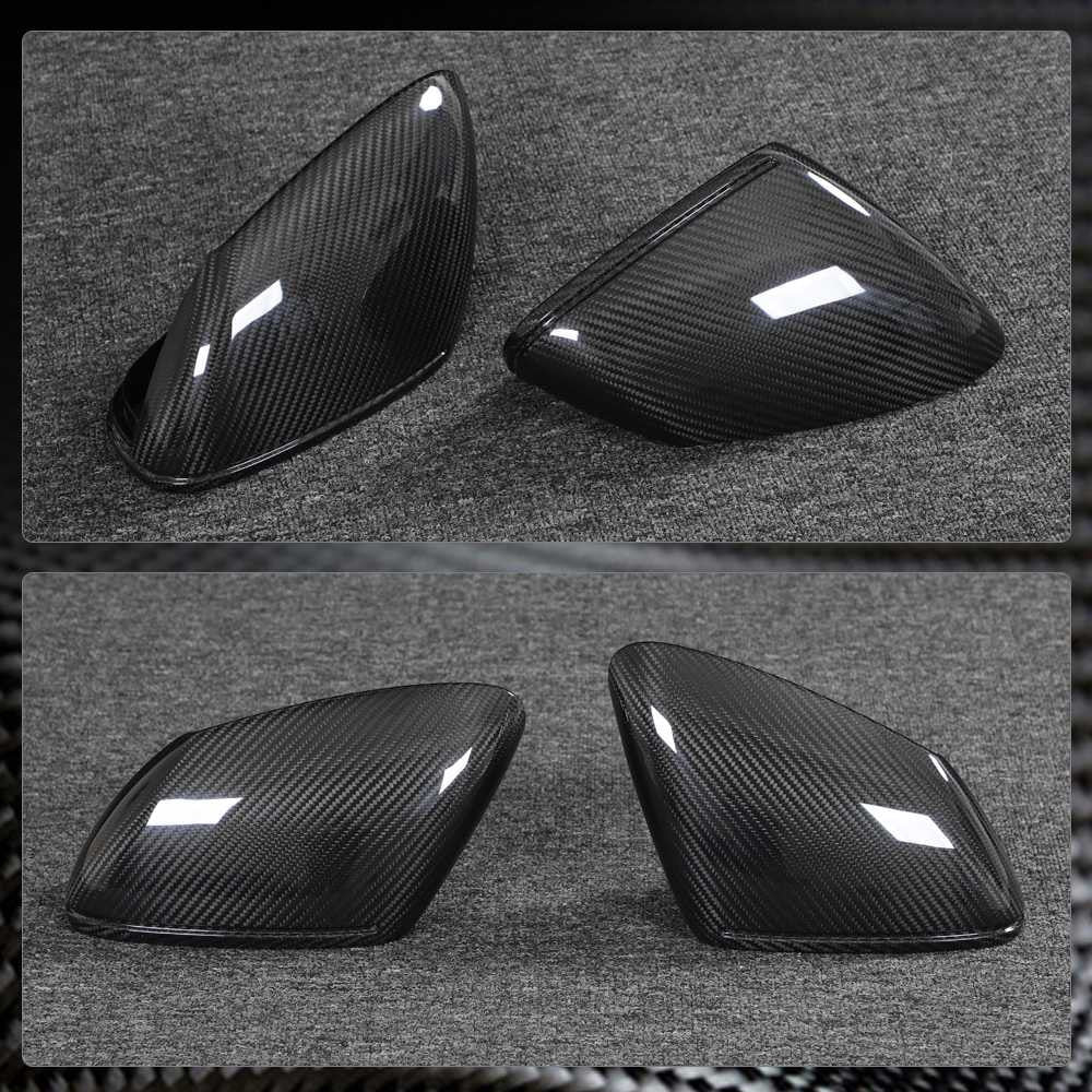 Porsche Taycan 9J1 Turbo S 2019-2021 Mirror Covers Replacment Style Dry Carbon Fiber-Ahacarbon