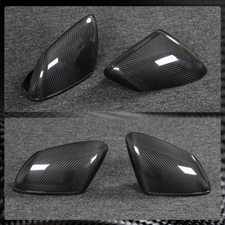Porsche Taycan 9J1 Turbo S 2019-2021 Mirror Covers Replacment Style Dry Carbon Fiber-Ahacarbon