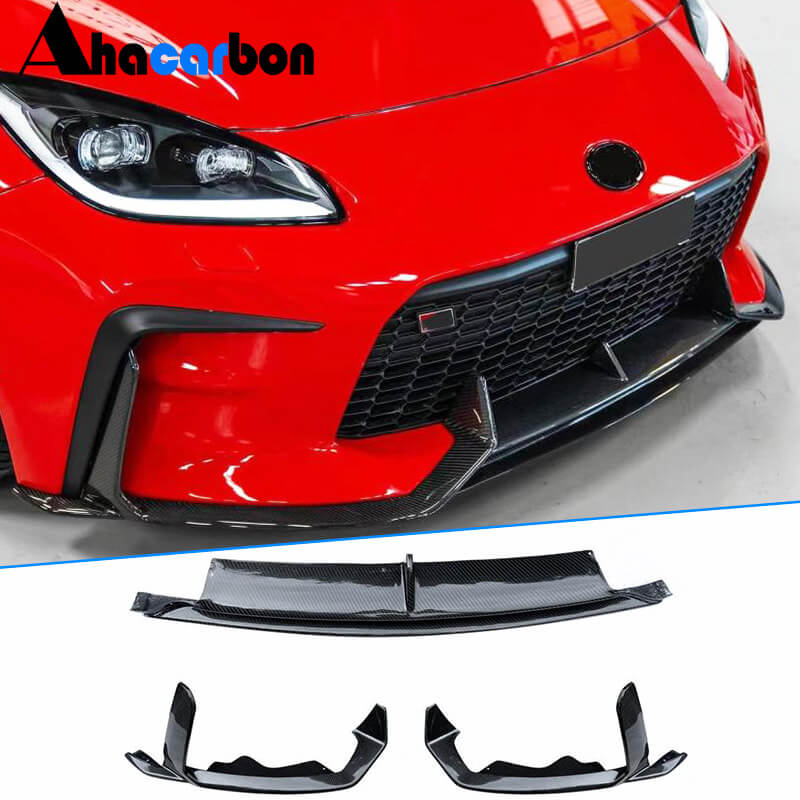 Subaru BRZ Toyota GR86 Coupe 2-Door 2022-2023 Front Bumper Lip Carbon Fiber-Ahacarbon
