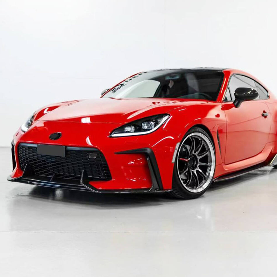 Subaru BRZ Toyota GR86 Coupe 2-Door 2022-2023 Front Bumper Lip Carbon Fiber-Ahacarbon