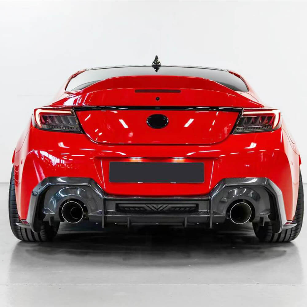 Subaru BRZ Toyota GR86 Coupe 2-Door 2022-2023 Rear Bumper Diffuser Carbon Fiber-Ahacarbon