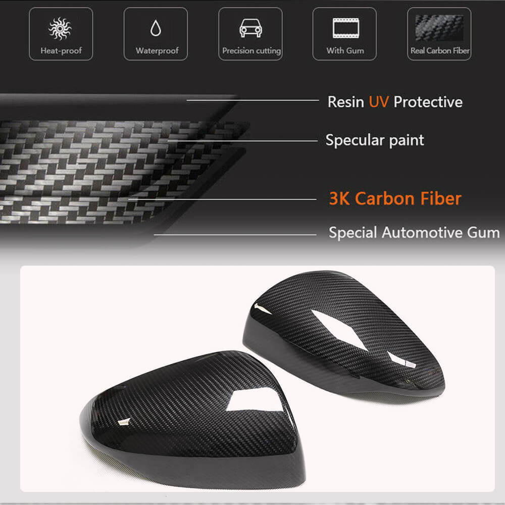 Subaru Levogr/Wrx 2020-2023 Mirror Covers Add-on Dry Carbon Fiber-Ahacarbon