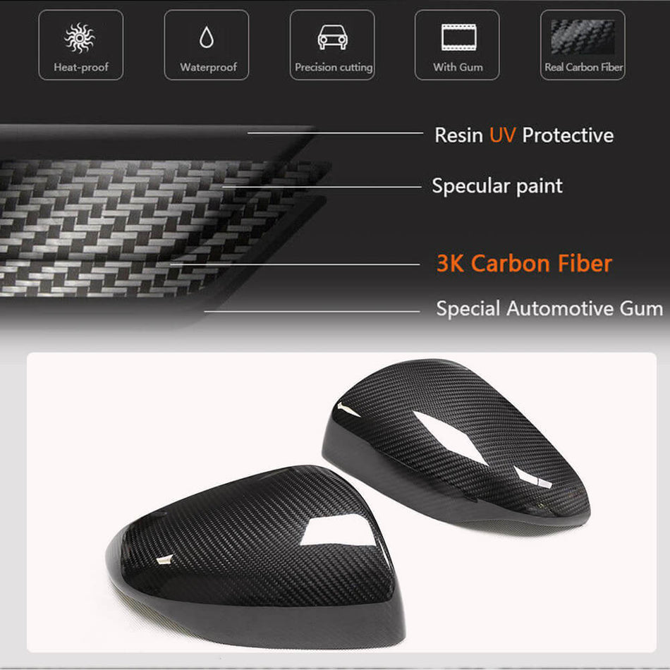 Subaru Levogr/Wrx 2020-2023 Mirror Covers Add-on Dry Carbon Fiber-Ahacarbon